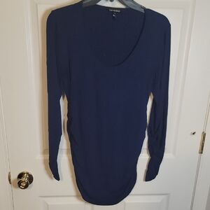 Isabella Oliver 3 S/M Deep Blue Maternity Top